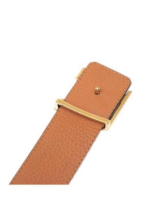 Louis Vuitton Belt LV Initial 40 mm Reversible 95 38 Black Brown Taurillon